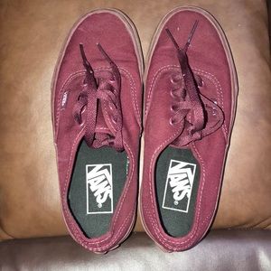 Maroon Vans